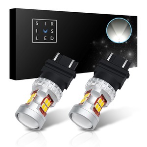 SiriusLED 1157 Red Dual Brightness LED Light Bulbs Brake Turn Signal Tail 2 Pack