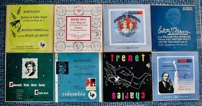 8 Rare 10'' Classical Music Albums-Beethoven~Paderewski~Rossini~Debussy~Schumann