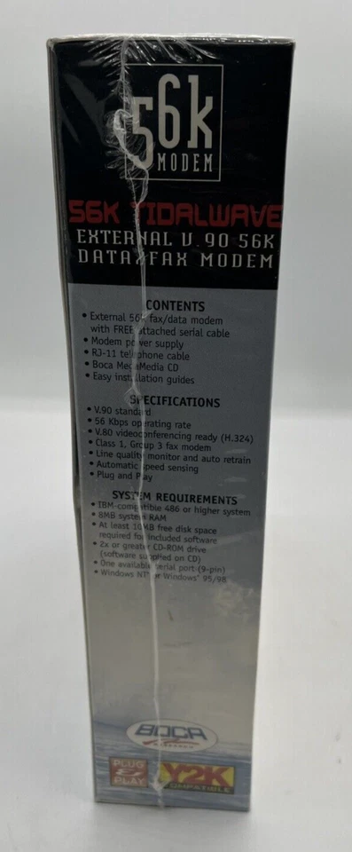 Boca Research 56k Tidalwave External V.90 DATA/FAX MODEM - Image 2 of 4