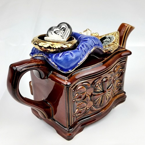 Cardew Design Jewellery Wedding Teapot Designed Handcrafted For H Samuel Vintage - Picture 4 of 24