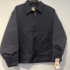 Vintage Depatched Dickies Work Jacket 2xl Blue Quilt Lined Workwear Skater NWT