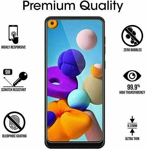 For Xiaomi Redmi Note 11 10 9 Pro Mi 11T Pro Tempered Glass Protector+Clear Case - Image 2 of 4