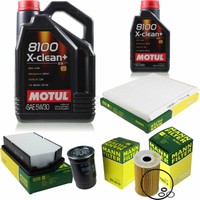 MANN-FILTER Inspektionspaket 6L Motul 5W-30 8100 X-Clean+ FüR Kia Cee'd