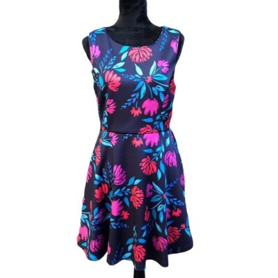 cynthia rowley fit and flare dress Cynthia Rowley Floral Fit & Flare Dress size 10
