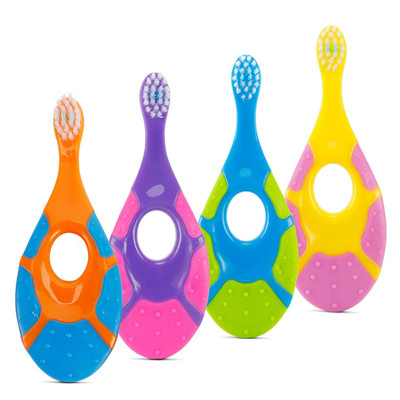 Baby Toothbrush for 0-2 Years, Safe and Sturdy, Toddler Oral Care Teether Brush,