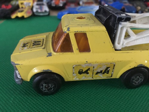 1974 Vintage Lesney Matchbox Tow Truck Super Kings AA pickup MISSING LIHGT B383 - Picture 10 of 14
