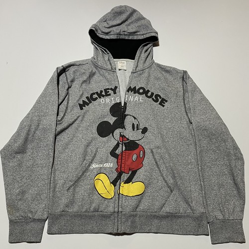 Disney Mickey Mouse Gray Fleece Hoodie 