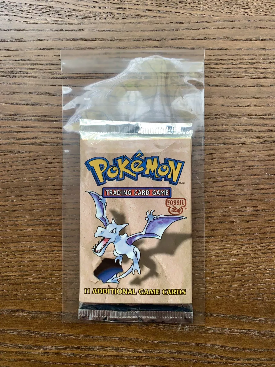 Pokemon Fossil 1st Edition Booster Pack - Aerodactyl - Factory