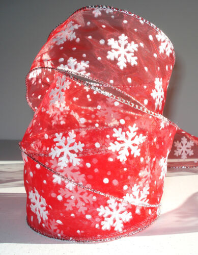Morex Ribbon Wired Ribbon en polyester à thème Christmas