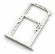 OEM HUAWEI MATE 9 MHA-L29 REPLACEMENT SILVER MICRO SD DUAL SIM CARD HOLDER TRAY
