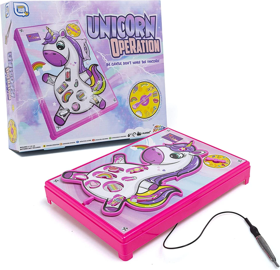 Unicorn Operation Electronic Family Board Party Game Steady Hand Skill & Fun Toy