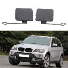 1 par de tapas de tapa de gancho de remolque para parachoques trasero para BMW X5 E70 2007-2010
