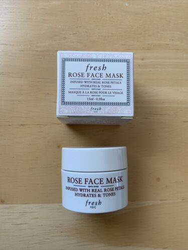 Fresh Rose Face Mask Infused With Real Rose Petals Hydrates And Tones 15ml - Picture 1 of 2