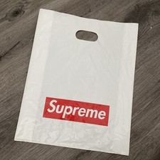 Supreme Box Logo Plastic Red White 16 x 13 Shopping Tote Bag