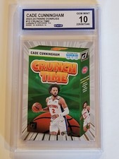 2023-24 Donruss #12 Cade Cunningham Crunch Time Press Proof  CCG 10