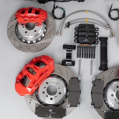 Full Big brake kit M5 F10, rotors, X5M Brembo for BMW X5 X6 F15 F16 RED - Picture 2 of 11