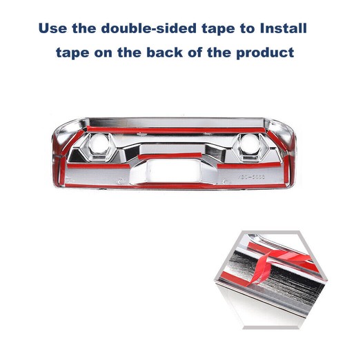 Chrome Tailgate Handle Rear Back Trunk Cover For Chevy Silverado/GMC Sierra 22+ - Picture 14 of 14