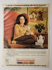 International Coffees General Foods Actress Carol Lawrence 1976 Magazine Ad