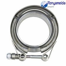 Brand New 2.25 V-band Universal Flange Clamp Kit Mild Turbo Exhaust Downpipe