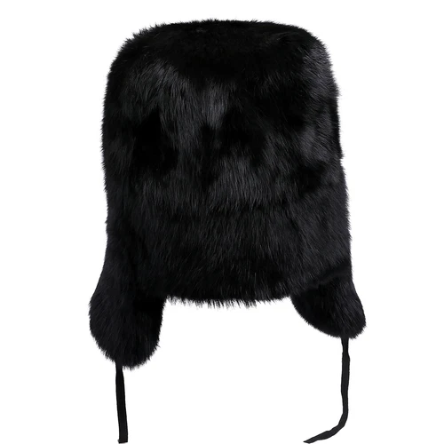 Sombrero de trampero de piel de conejo real para hombre invierno ruso Ushanka sombrero de aviador oreja - Imagen 17 de 24