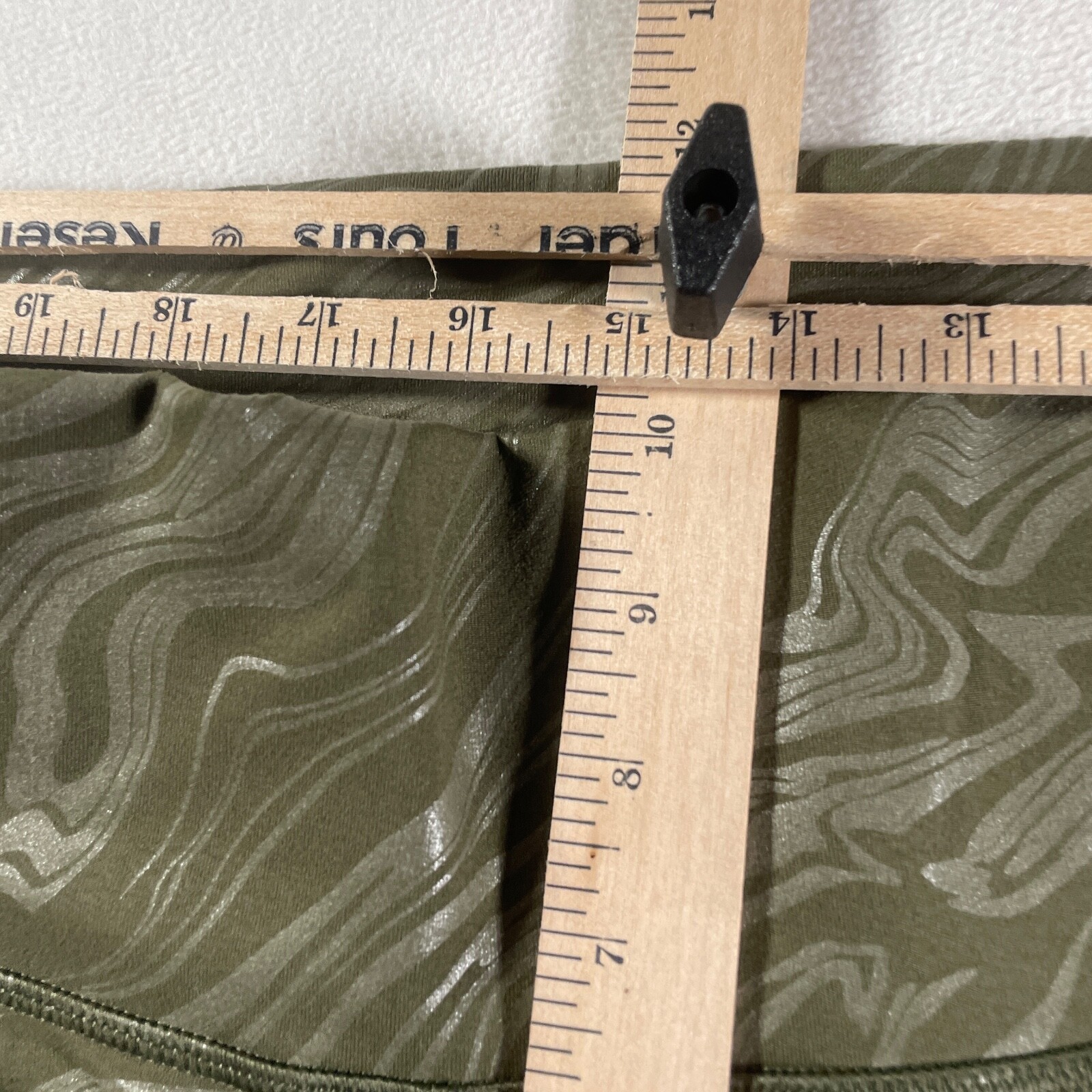 Fabletics Legging Pants Medium Green Elastic Wais… - image 9