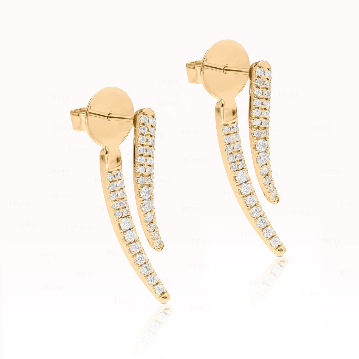Earrings Passionate Custom Jewelry New York PAVE GENUINE DIAMOND