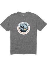 VISSLA Boy's S/S T-Shirt SUN DOWN - Black Heather - Large - NWT