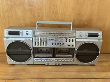 Vtg Sharp Gf-575 Amfm Cassette Boom Box Ghetto Blaster Tested & Working Rare!