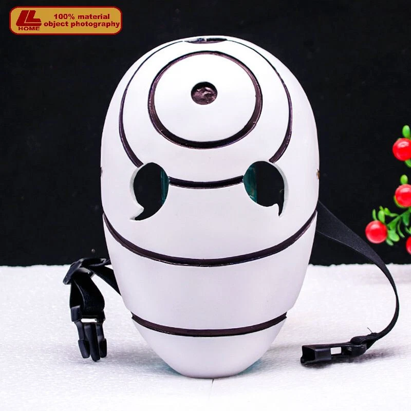 Anime Ninja Rinnegan White Mask Resin Uchiha Obito CosPlay Prop ...