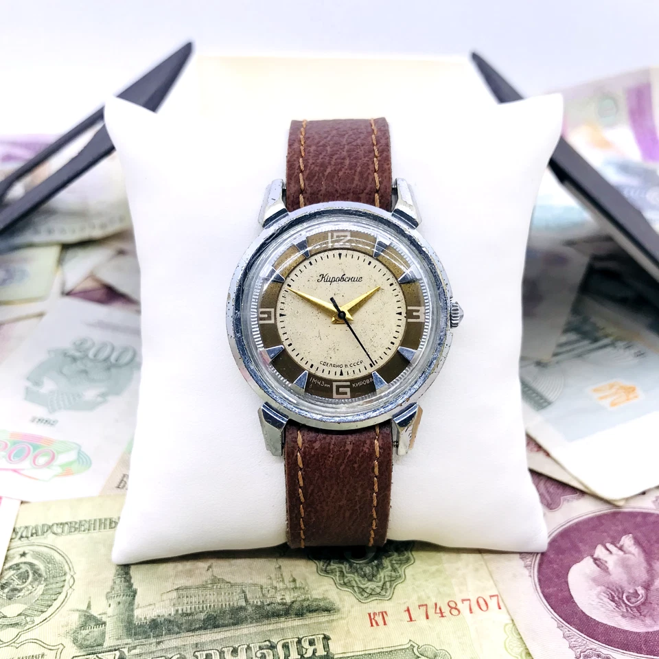 🦀 Vintage Kirovskiye 1 MCHZ watch Kirovskie Crab 1950s USSR Poljot Soviet SU - image 3 of 4