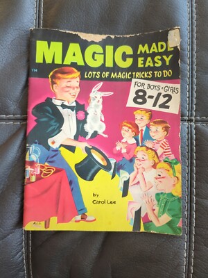 Magic Made Easy Children's Book by Carol Lee The Magic Book 1960 Illustrated 