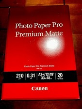 Canon Photo Paper Pro Premium Matte 13x19 inches 20 Sheets - New