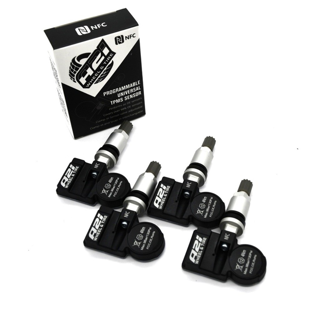 Set 4 TPMS Tire Pressure Sensors 433Mhz Metal fits 11-13 Maserati Gran Turismo (