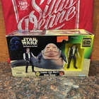 Jabba the Hut and Han Solo Figures 1997 Star Wars Power of the Force NIB (LOOK)