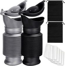 Portable Urinal for Men,Collapsible Pee Bottles for Men and Women,750 Ml,A Set o