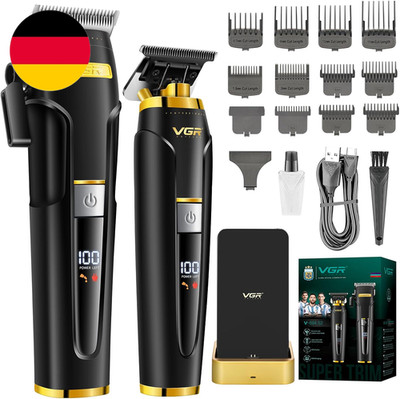 VGR 694 S2 Profi Haarschneidemaschine Set Für Männer, Kabelloses Friseur Set Mit
