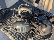 2 Pair Radio Shack Headphones - Black