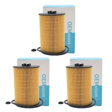 3x Engine Oil Filter For SKODA Octavia MAN TGE SEAT Alhambra Leon Toledo Kodiaq