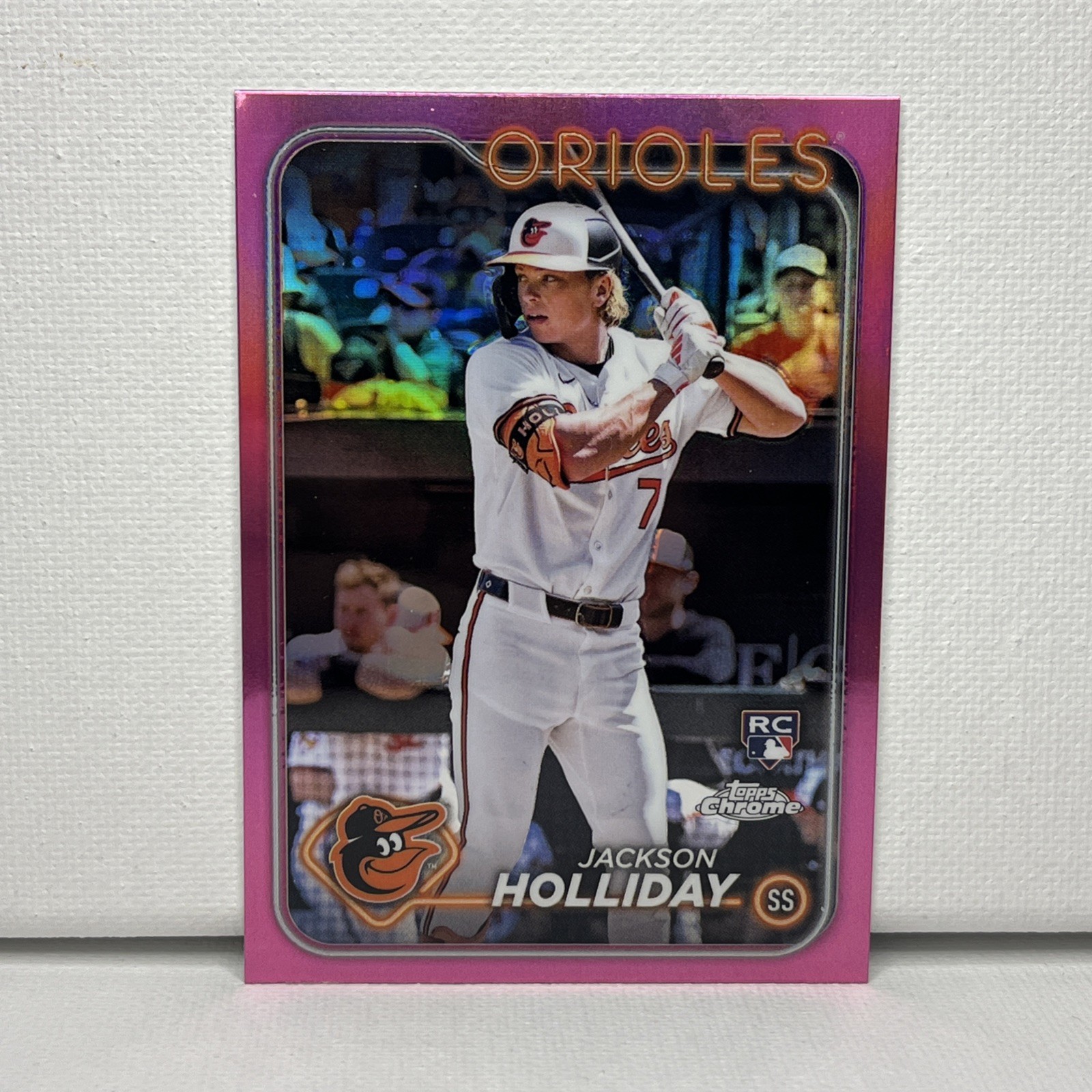 2024 Topps Chrome - Jackson Holliday #88 Pink Refractor (RC)