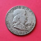 1949 Franklin Half Dollar Silver 50C Coin Circulated Business Strike Uncertified