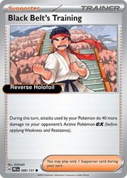 Black Belt's Training 098/131 Prismatic Evolutions Reverse Holo