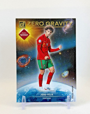 JOAO FELIX ZERO GRAVITY PRESS PROOF GOLD   2021-22 Donruss FIFA World Cup #12