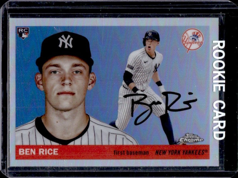 2025 Topps Chrome Platinum Ben Rice RC Refractor Rookie #311 New York Yankees