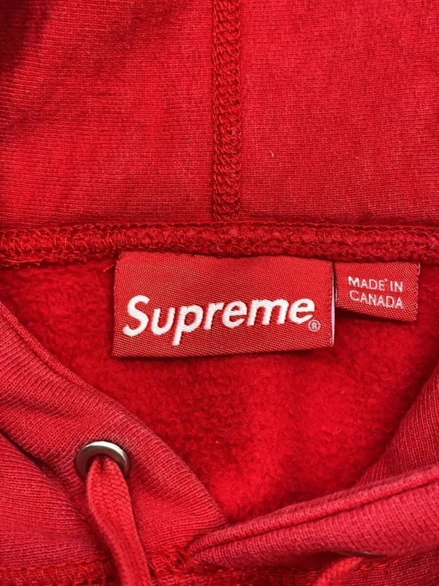 Supreme Felpa con Cappuccio 18AW WATER ARC FELPATA M COTONE ROSSO Usata