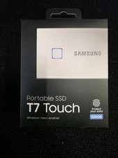 Samsung T7 Touch 500GB Portable External SSD - Silver MU-PC500S/WW 