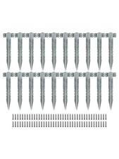 Railway Sleeper Brackets for Garden 10 or 20 Packs with Installation Screws