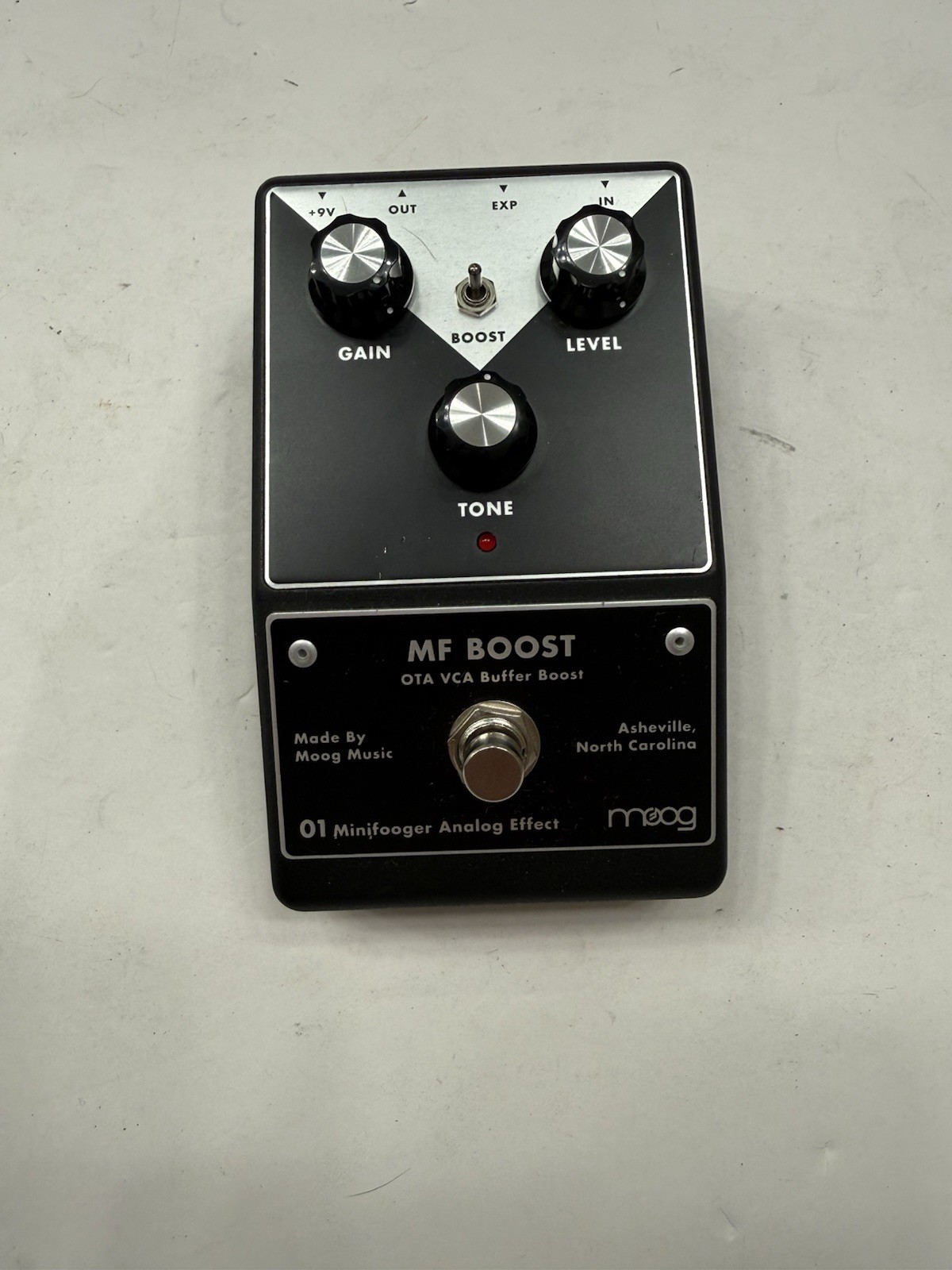 Moog Minifooger MF Boost V2 OTA VCA Buffer Booster Guitar Effect Pedal