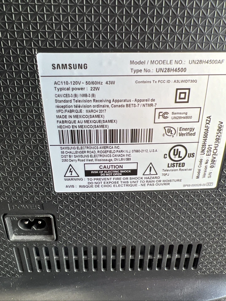 Samsung UN28H4500AF 28-inch LED TV PORTABLE GAMING - Image 4 of 4