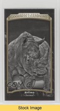 2017 Upper Deck Goodwin Champions Black & White Mini Rhino #116 READ 3j7