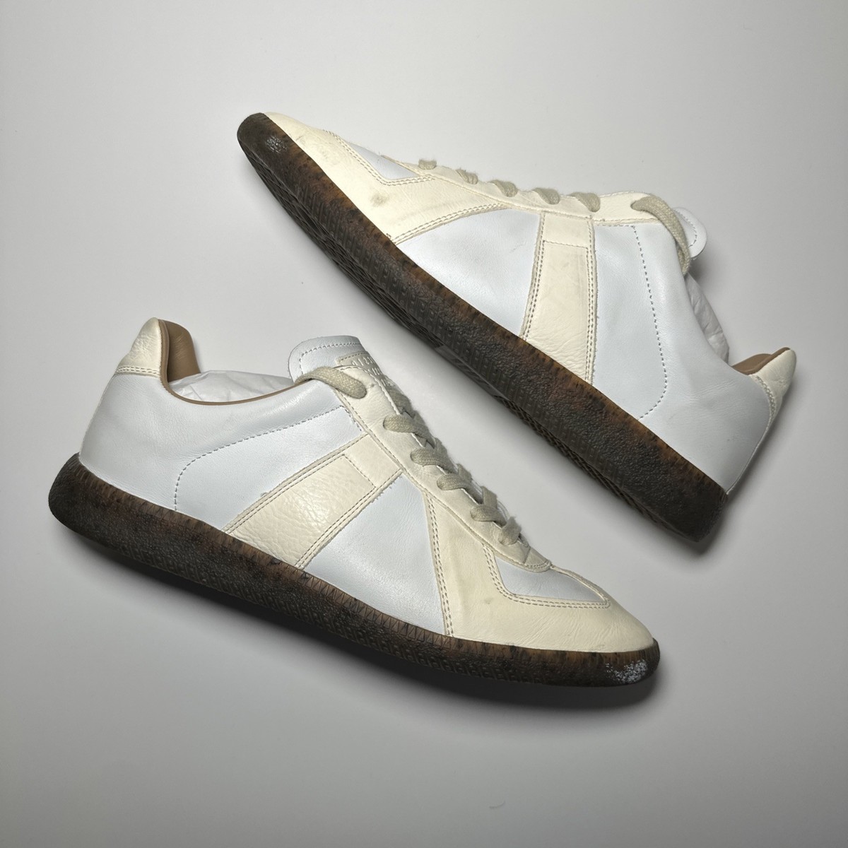 【みよし】CREAM Maison Martin Margiela Margiela Replica Sneakers GAT Size 7/40 EU Cream | eBay